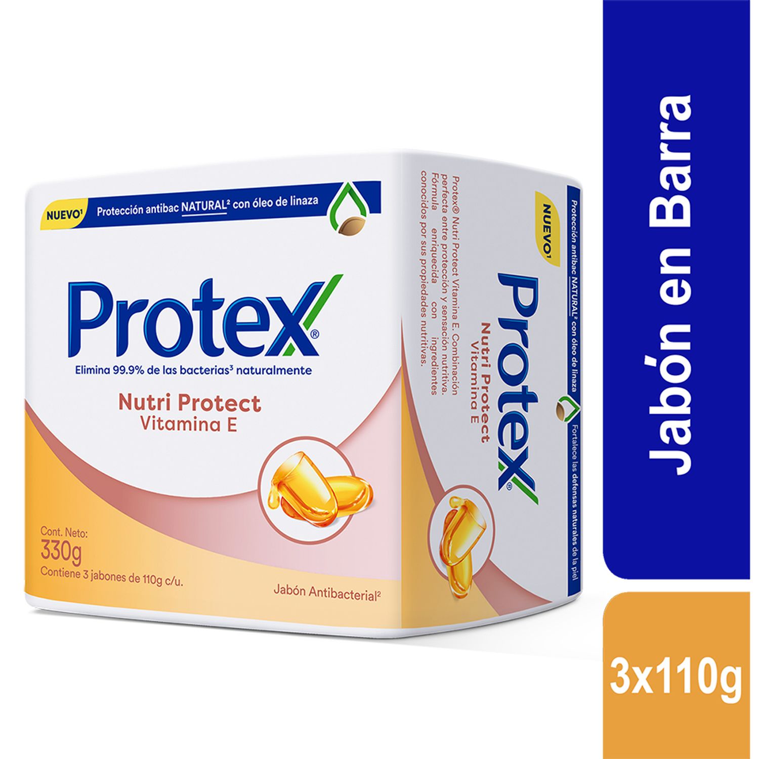 JABON ANTIBAC. PROTEX VITAMINA E 110G X3