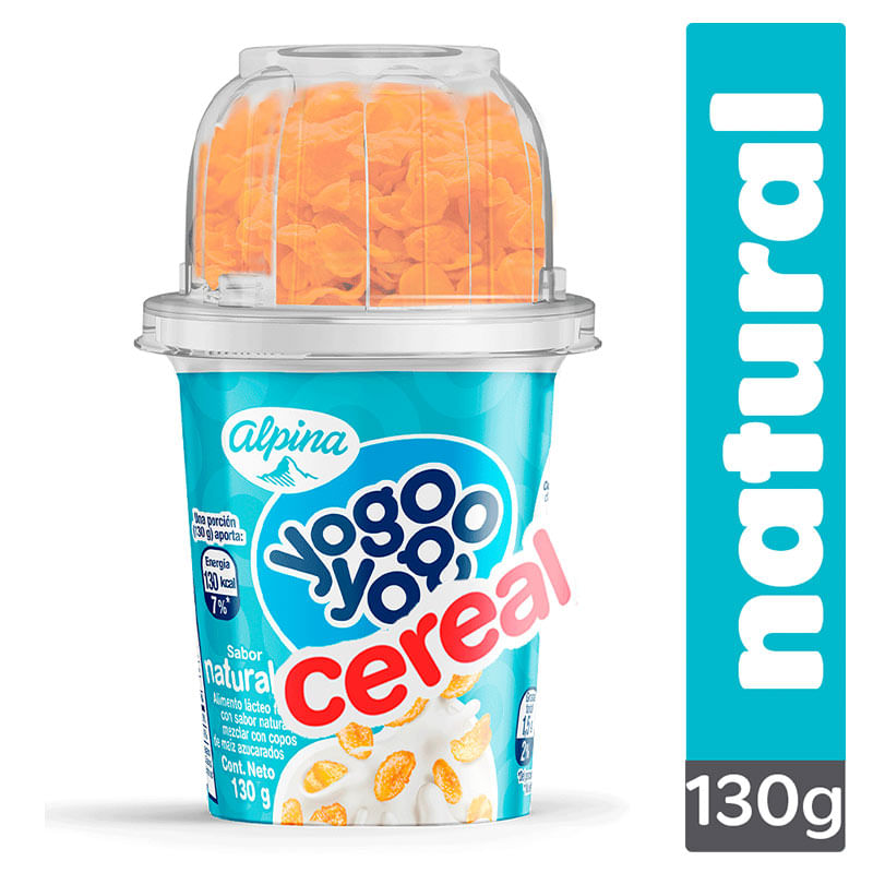 YOYO CEREAL NATURAL VASO*130GR