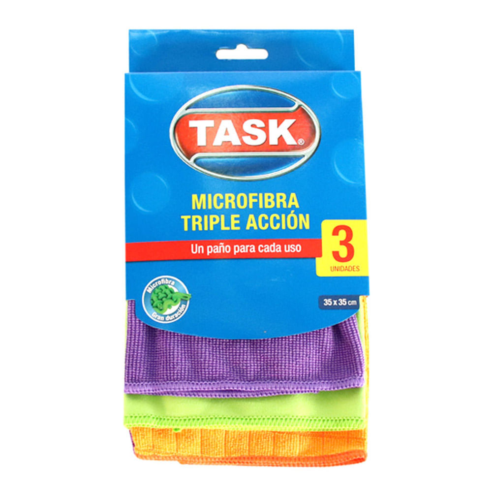 PAÑO DE MICROFIBRA X3 TASK