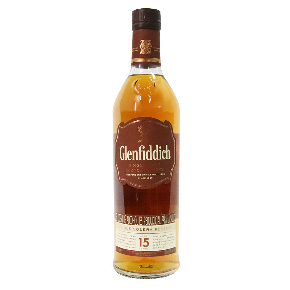 WHISKY 15 AÑOS GLENFIDDICH  x 750ML