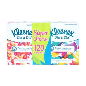 PAÑUELOS FACIALES CUBO KLEENEX X2 $ ESP