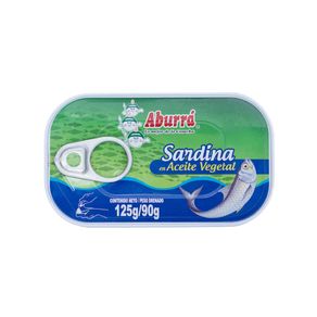 SARDINA ABURRA EN ACEITE VEGETAL*125GR