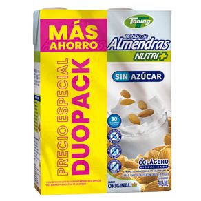 BEBIDA ALMENDRAS DUOPACK TONING*946ML