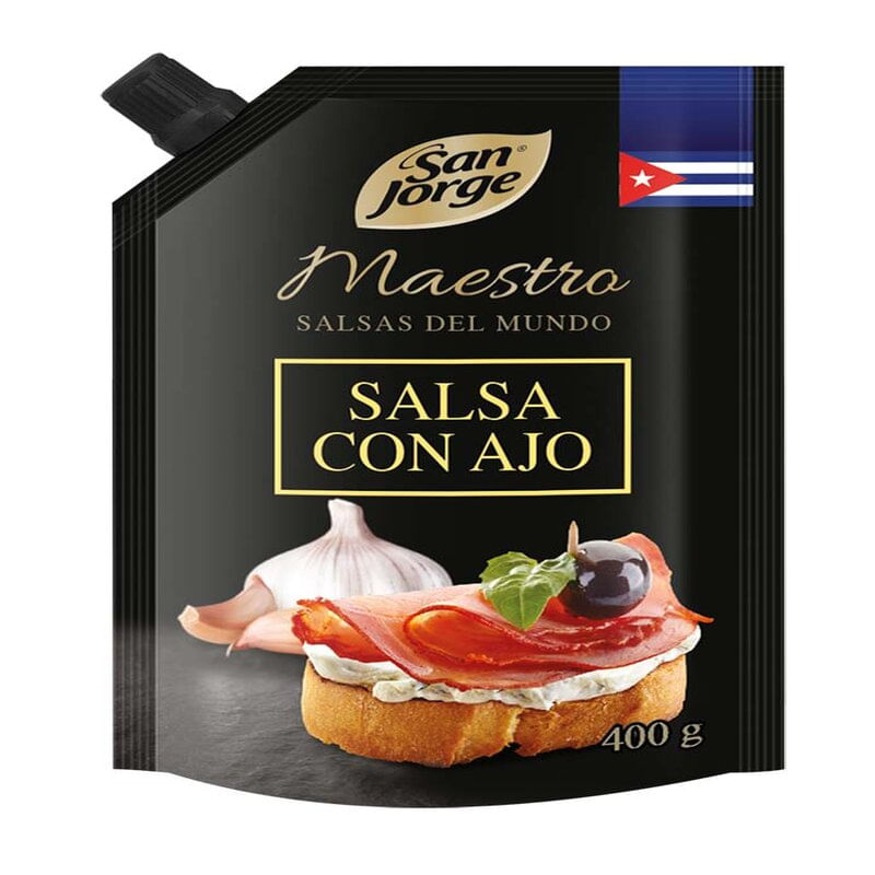 SALSA CON AJO DP SAN JORGE x 400GR