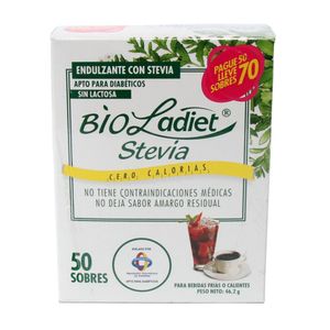 BIOLADIET STEVIA CAJA x 50 SOBRES