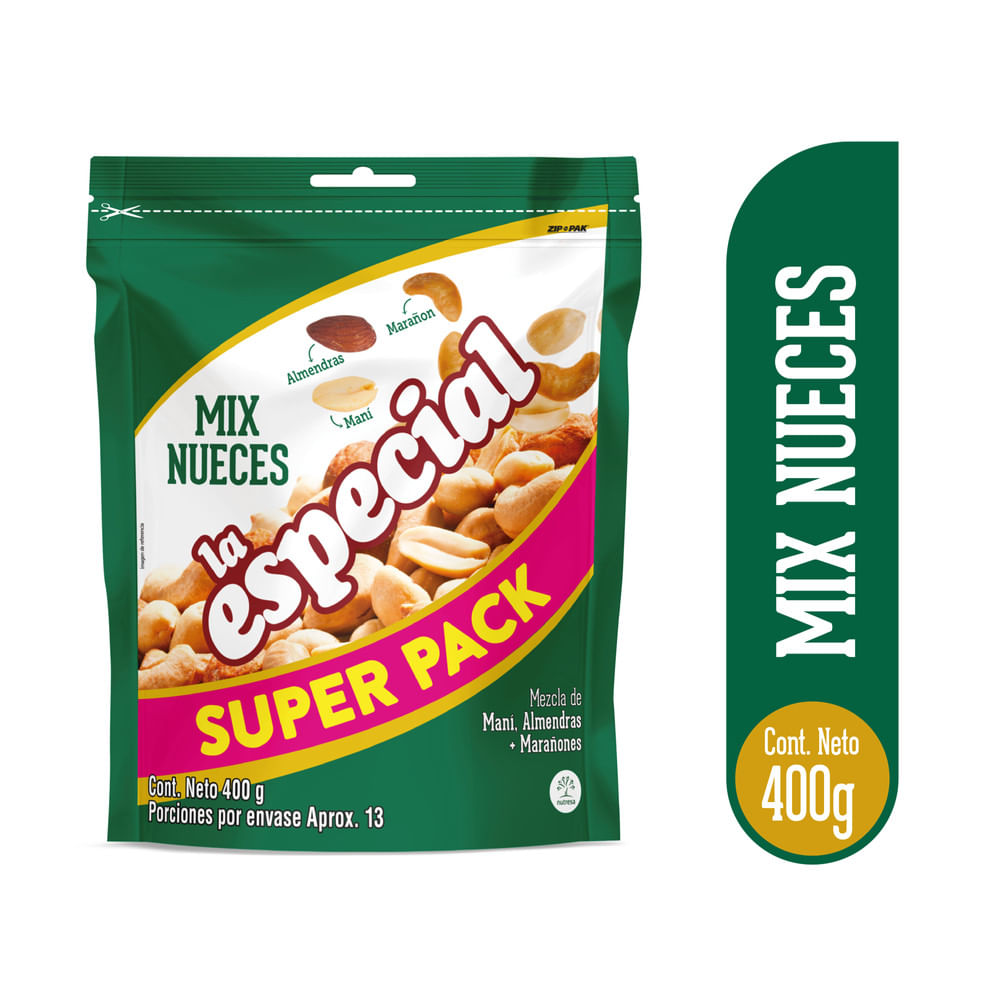 MANÍ LA ESPECIAL MIX NUECES* 400GR