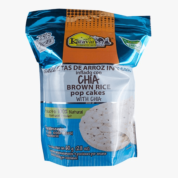 GALLETA ARROZ INTEGRAL INFLADO CHIA*60GR