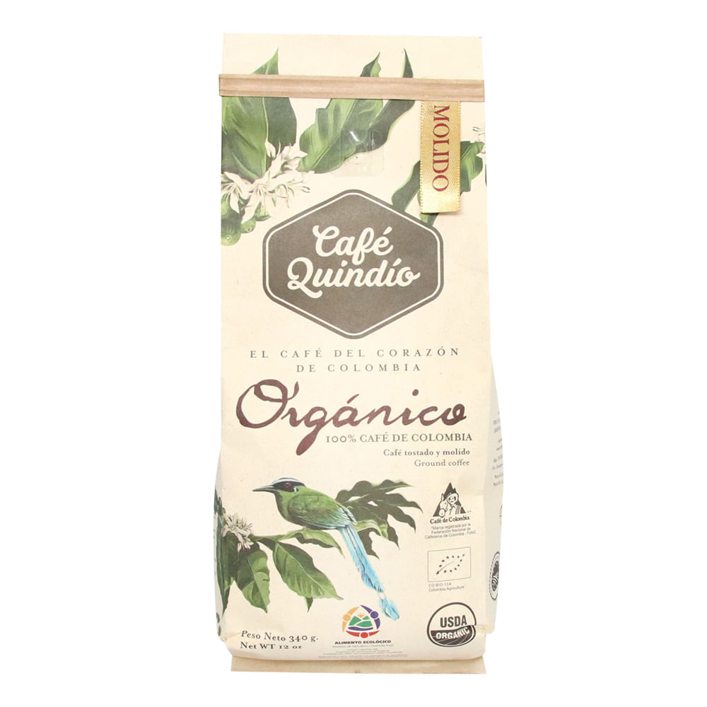 CAFE ORGANICO MOLIDO  x 340GR