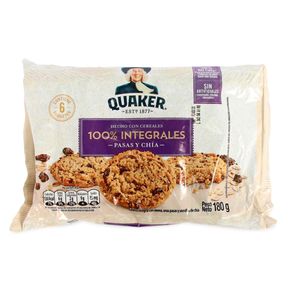 QUAKER AVENA PASAS SEXTA x 180GR