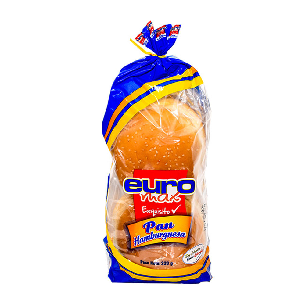 PAN EUROMAX HAMBURGUESA/AJONJOLI  X 320G