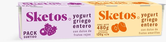 YOGURT SKETOS SURTIDOS 4UND*480GR