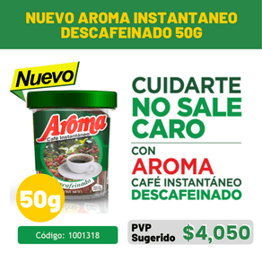 CAFE AROMA DESCAFEINADO x 50 GR