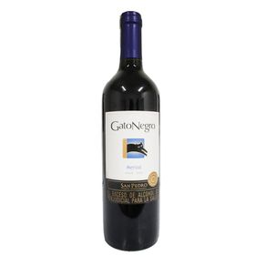 VINO TTO MERLOT GATO NEGRO x 750ML