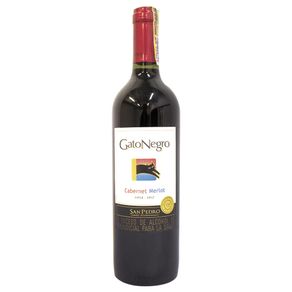 VINO TTO CABERNET MERL GATO NEGRO*750ML