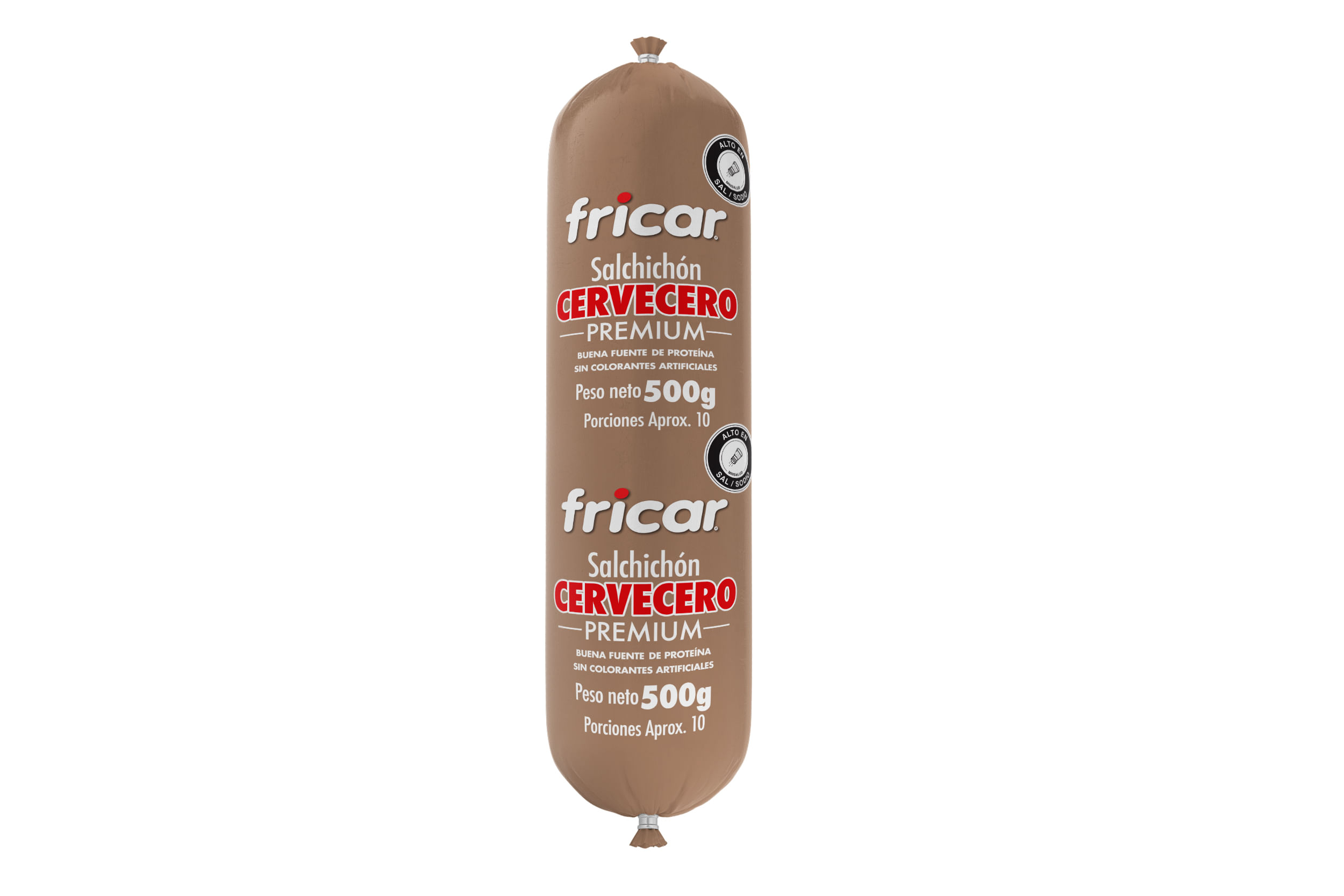 SALCHICHON CERVECERO FRICAR x 500 GR