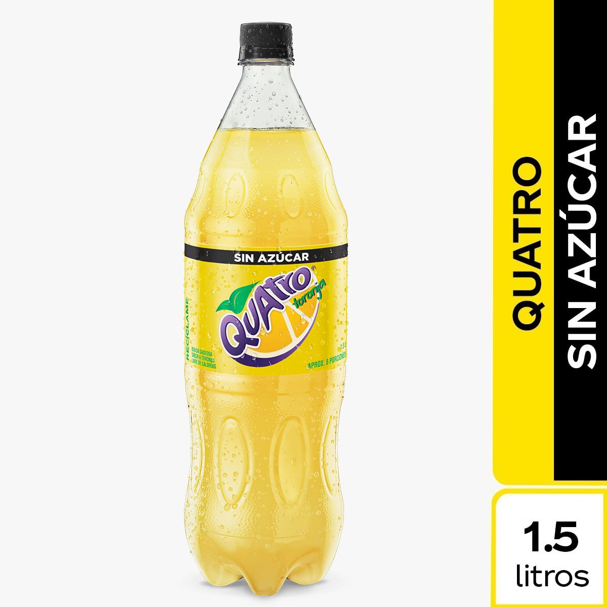 GASEOSA QUATRO SIN AZUCAR PET *1.5LT