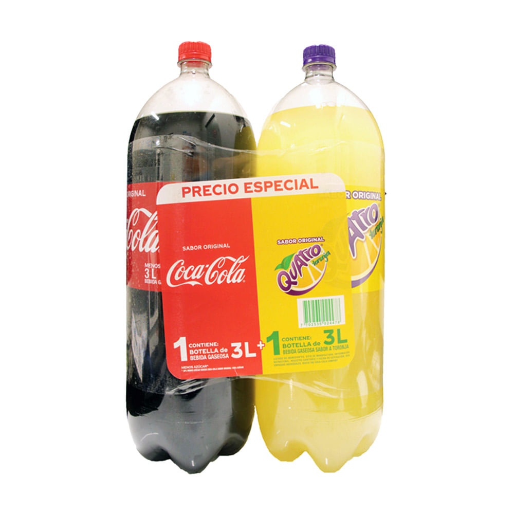 DUOP COCA COLA+ QUATRO* 3 LTS