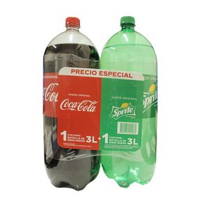 DUOP COCA COLA+SPRITE * 3 LTS