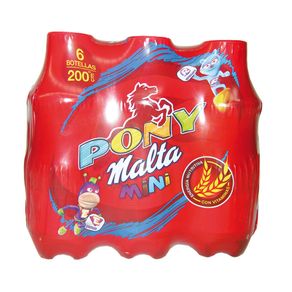 PONY MALTA MINI PET 6U x 200ML