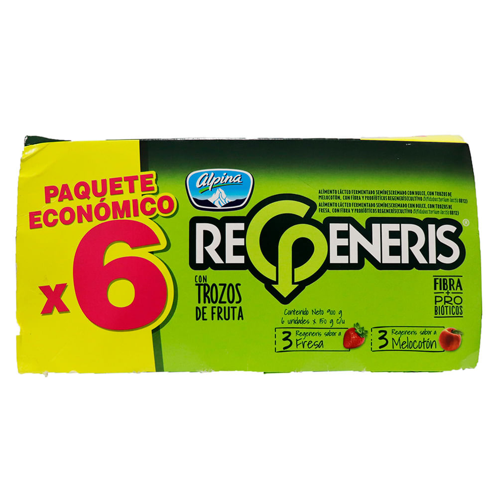 YOGUR PITAYA+CEREAL  REGENERIS 6U*900GR
