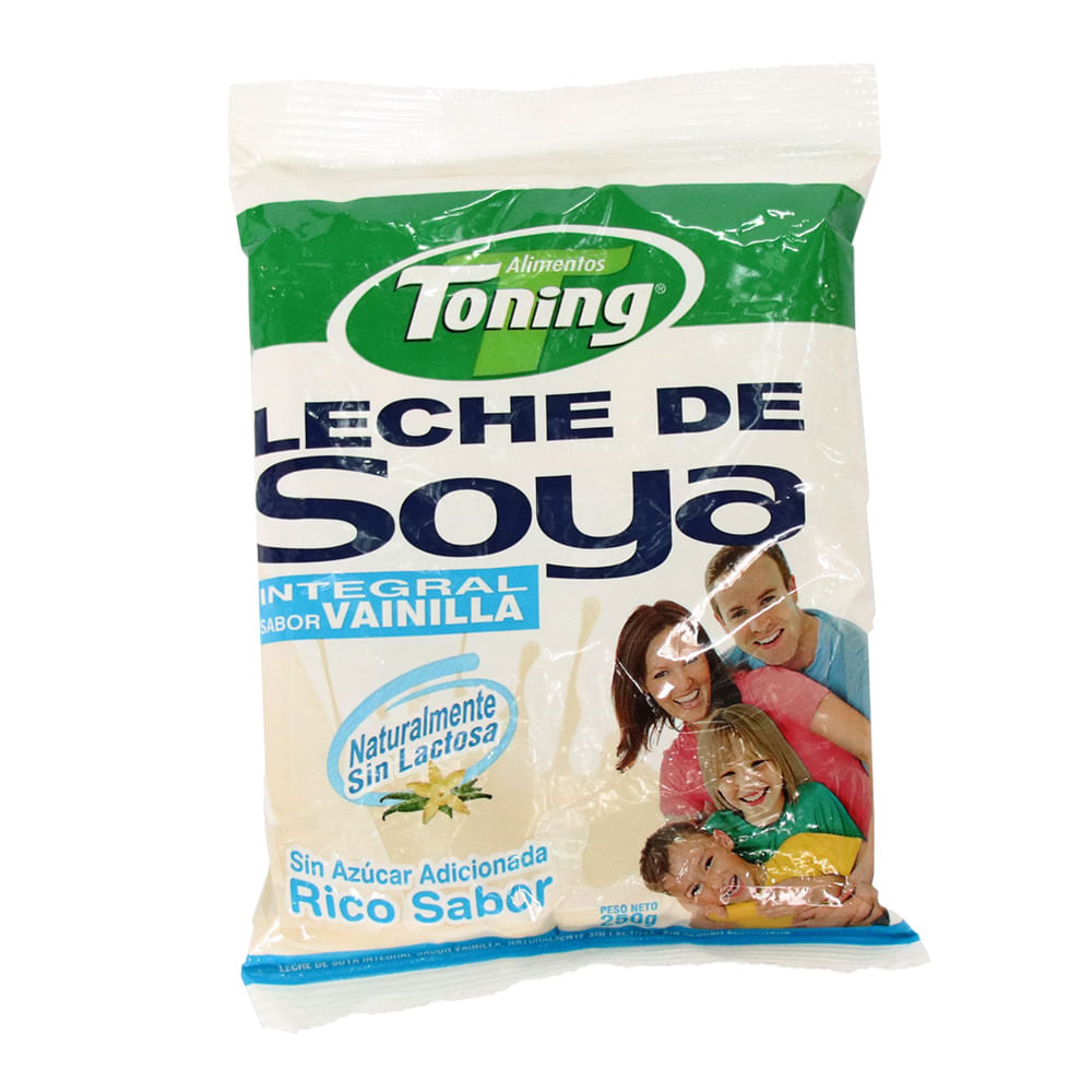 LECHE DE SOYA VAINILLA TONING *250GR