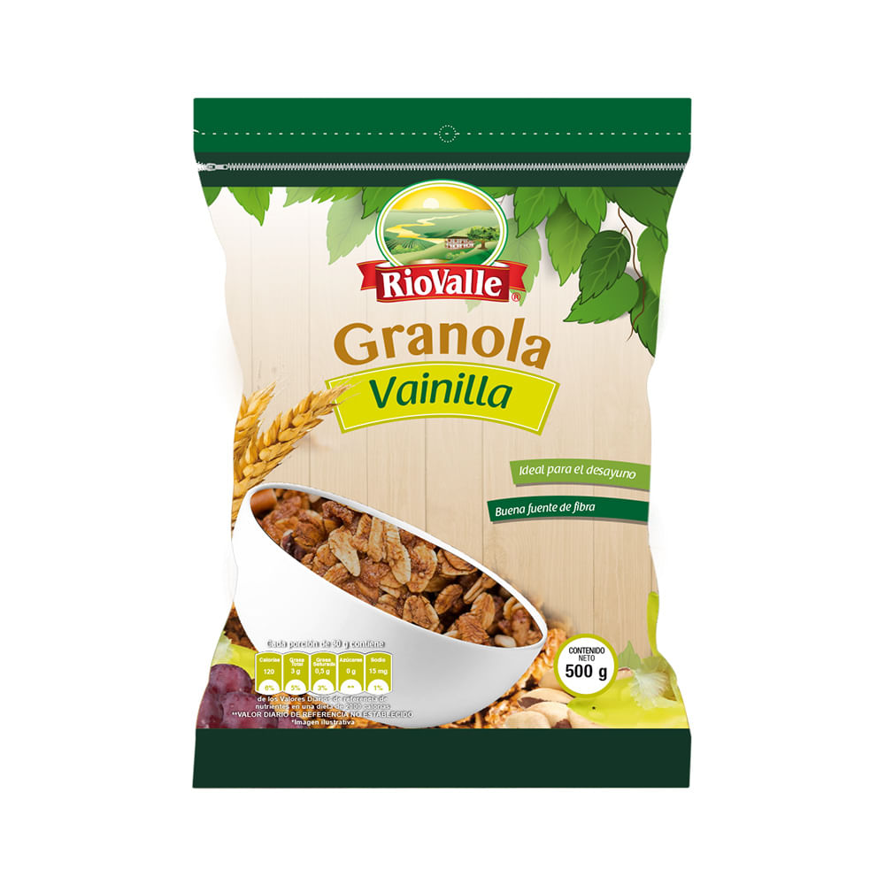 GRANOLA VAINILLA RIOVALLE  x 500GR