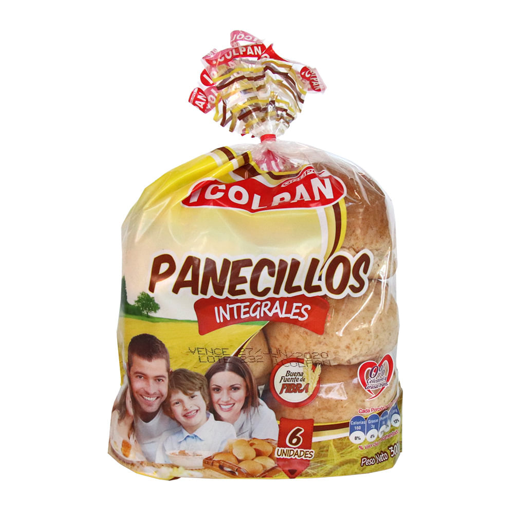 PANECILLO INTEGRAL  x 6  x 280GR