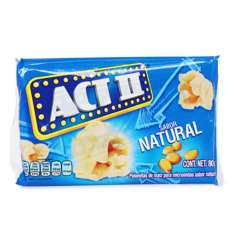 CRISPETA NATURAL OPTIMUS ACT II  x 80GR