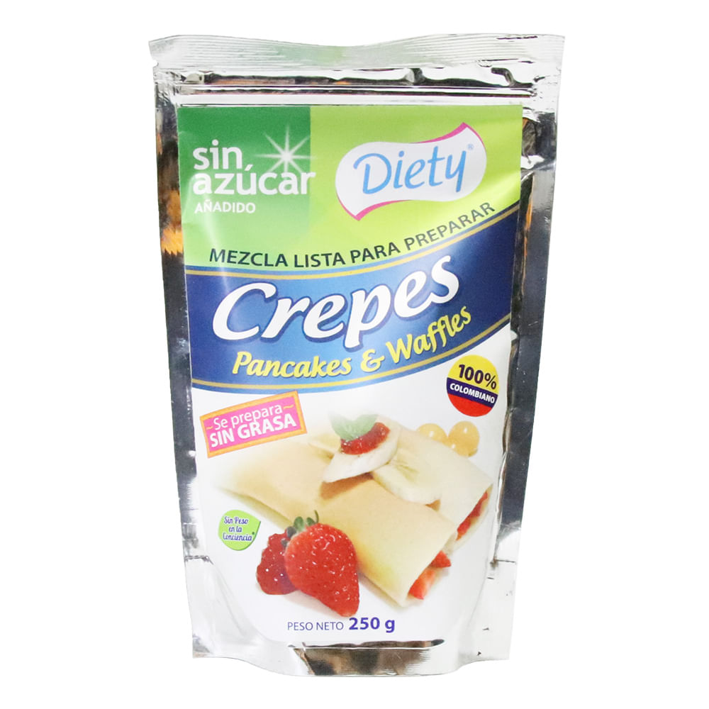 MEZCLA PANCAKES Y WAFFLES DIETY x 250GR