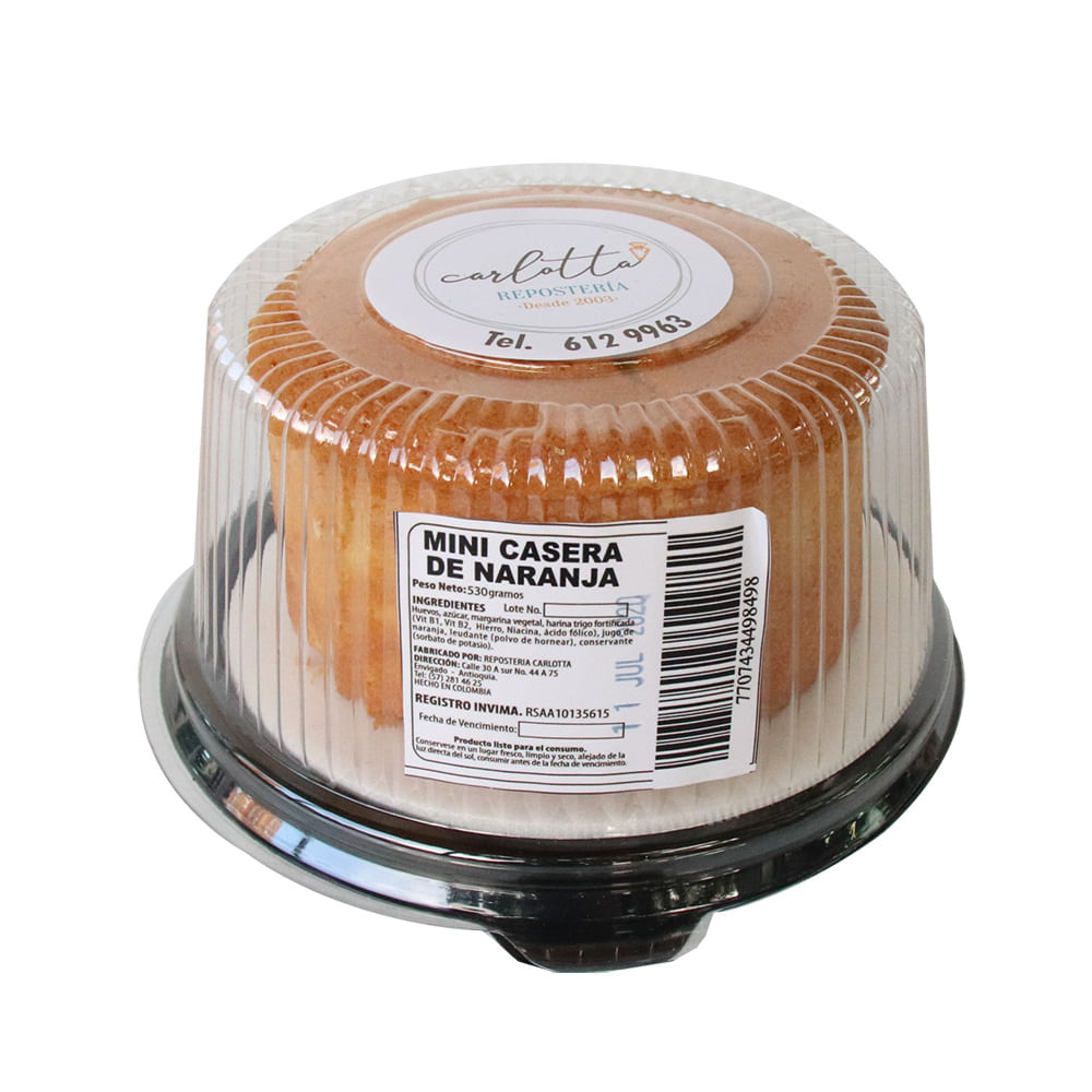 TORTA CASERA MINI  x  530 GR