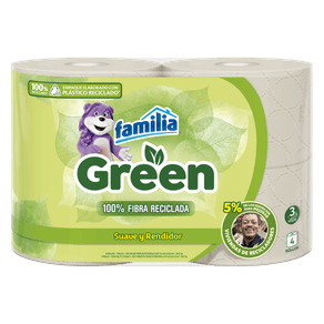 PAPEL HIGIENICO FAMILIA GREEN*4UND