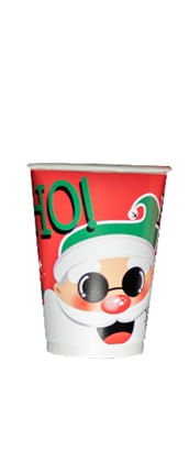 VASO DOMINGO SANTA NAVIDAD x 8 UND