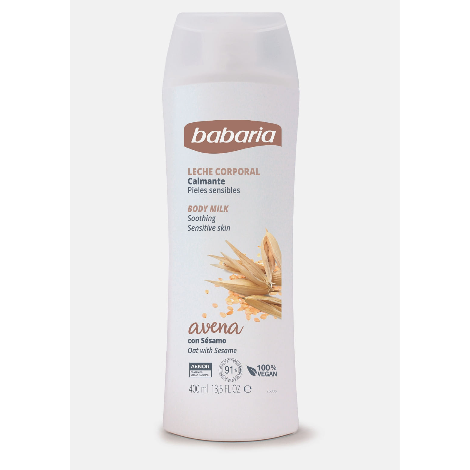 LECHE CORPORAL BABARIA AVENA*400ML