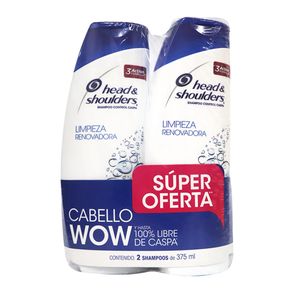 OF SHAMPOO H&S LIMP RENOV x 375ML+375ML