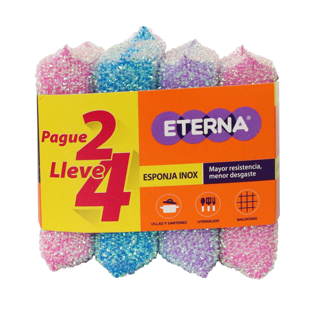 ESPONJA INOXIDABLE ETERNA 2*4