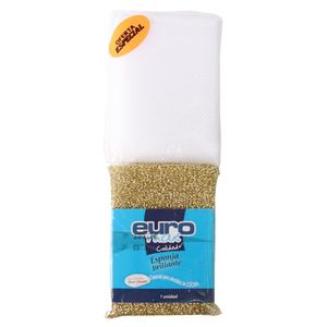 Esponja Oro/Plata+Multiuso Euromax