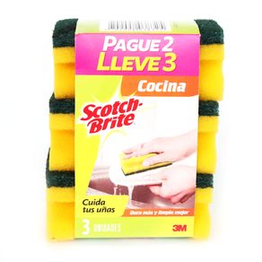 ESPONJA SALVA UÑAS SCOTH BRITE PG 2 LLE3
