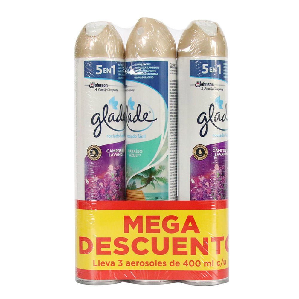 PR GLADE AEROSOL X 3 UND  x  400 ML