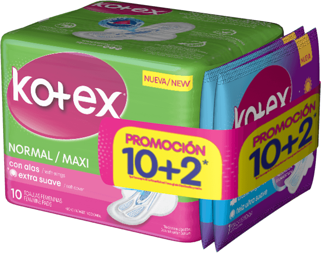 TOALLA KOTEX NORMAL TELA*10UND+2 NOCTURN