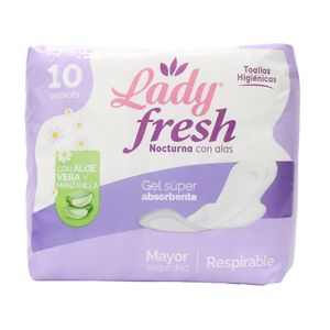 Toallas Higienicas Noche Ladyfresh*10 und