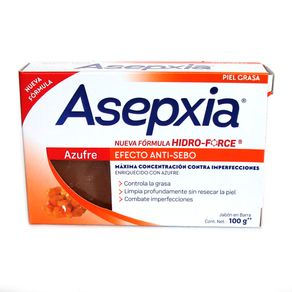 JABON BARRA AZUFRE ASEPXIA x 100GR