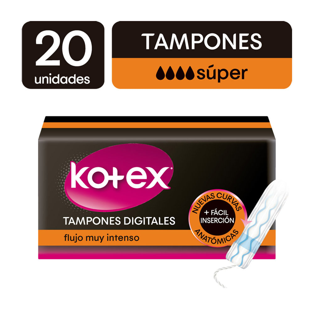 TAMPON KOTEX SUPER DIG   x 20 UND