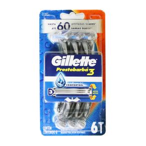 DESECHABLE PRESTOBARBA GILLETE*6UND