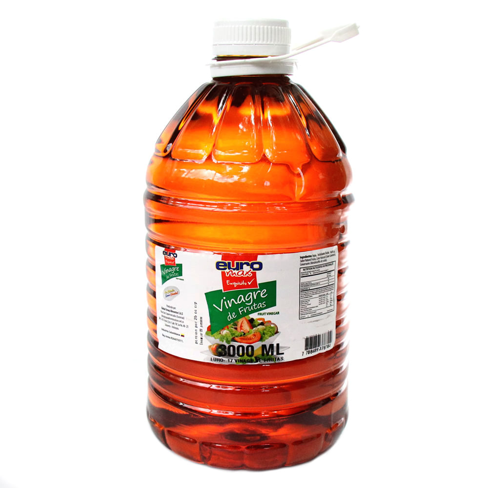 VINAGRE DE FRUTAS EUROMAX PET x 3000ML