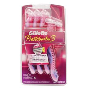 PRESTOBARBA 3 MUJER GILLETTE x 4UNDS