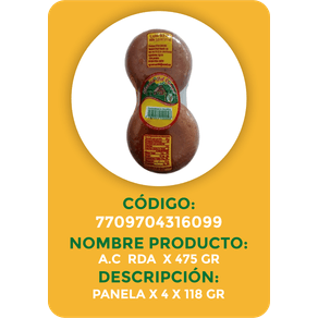 PANELA REDONDA BUEN AROMA 4 UNx475GR