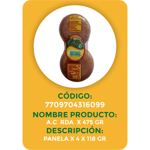 PANELA REDONDA BUEN AROMA 4 UNx475GR
