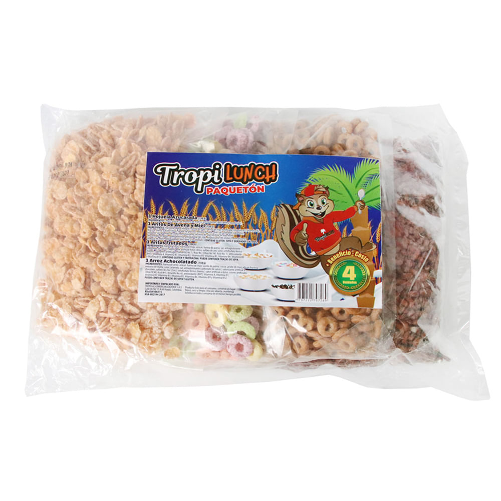 CEREAL SALUDABLE LUNCH TROPICAL*550GR