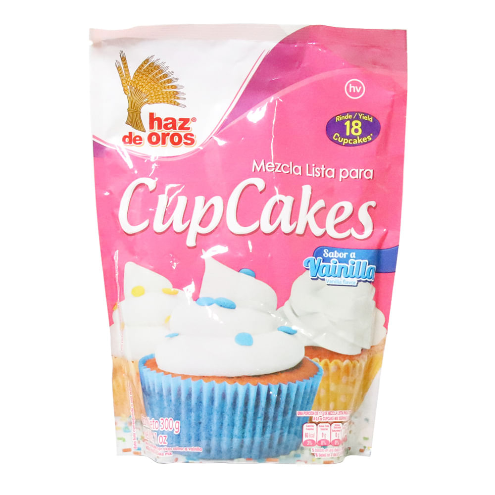 MEZCLA CUP CAKES VAINILL HAZ DE ORO*300G
