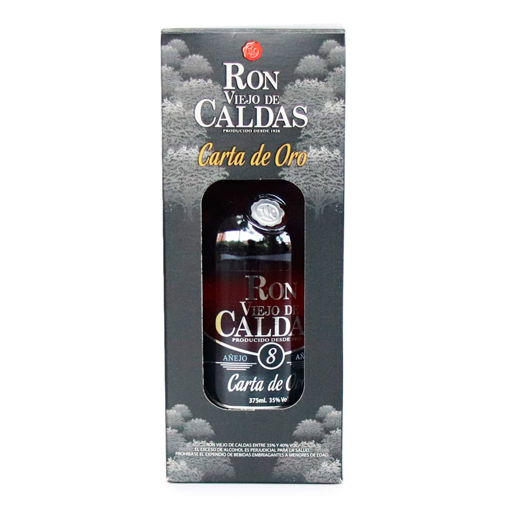RON VIEJO DE CALDAS CARTA DE ORO *375 ML